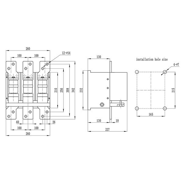 ZYVCX800/1000/1250/1400 Vacuum Contactor